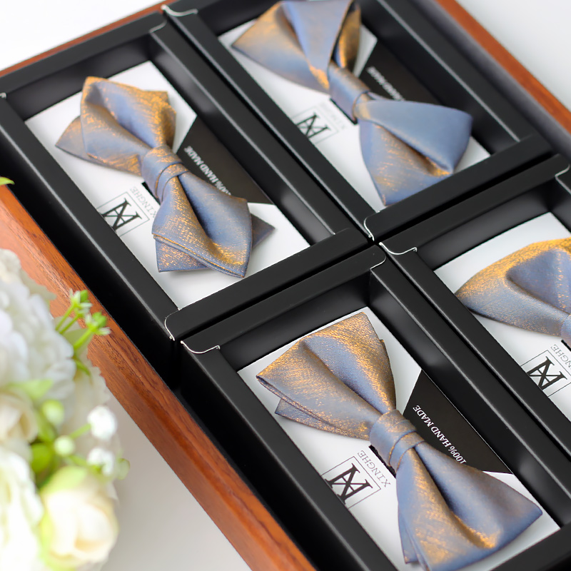 Men'S Grooming For Wedding - Dasi kupu-kupu sutra pernikahan pengantin pria
