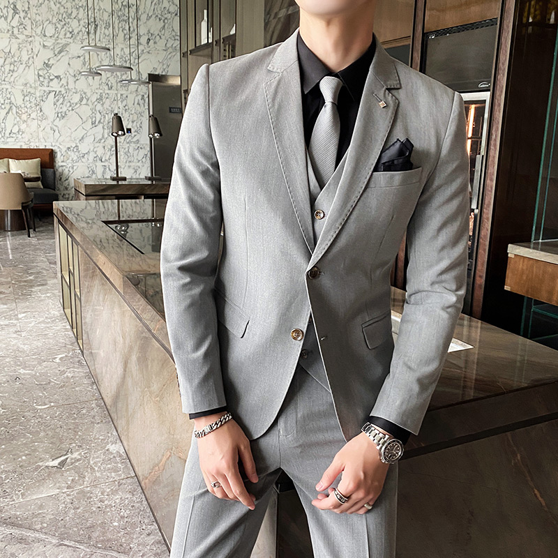 Men'S Grooming Brands - (Jaket + Rompi + Celana) Gaun