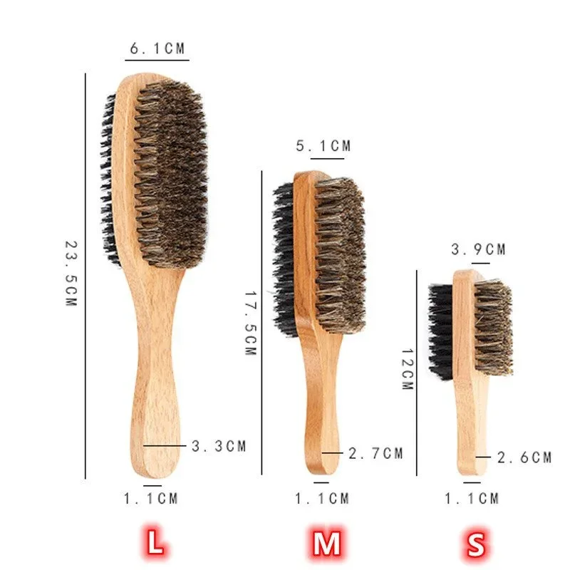 Men Grooming Hygiene - Sikat Jenggot dengan Gagang Kayu Alami