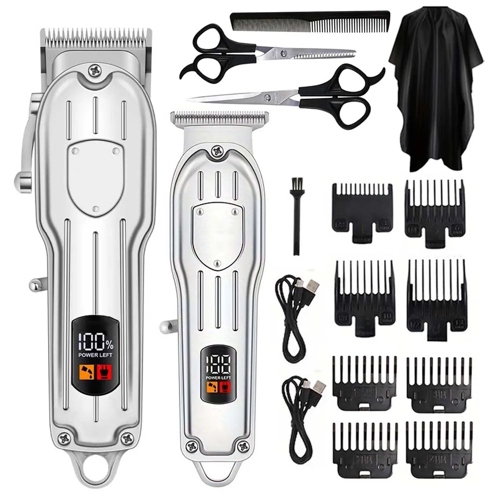 Men'S Grooming Gift Set - Alat Cukur Rambut Elektrik Layar Digital