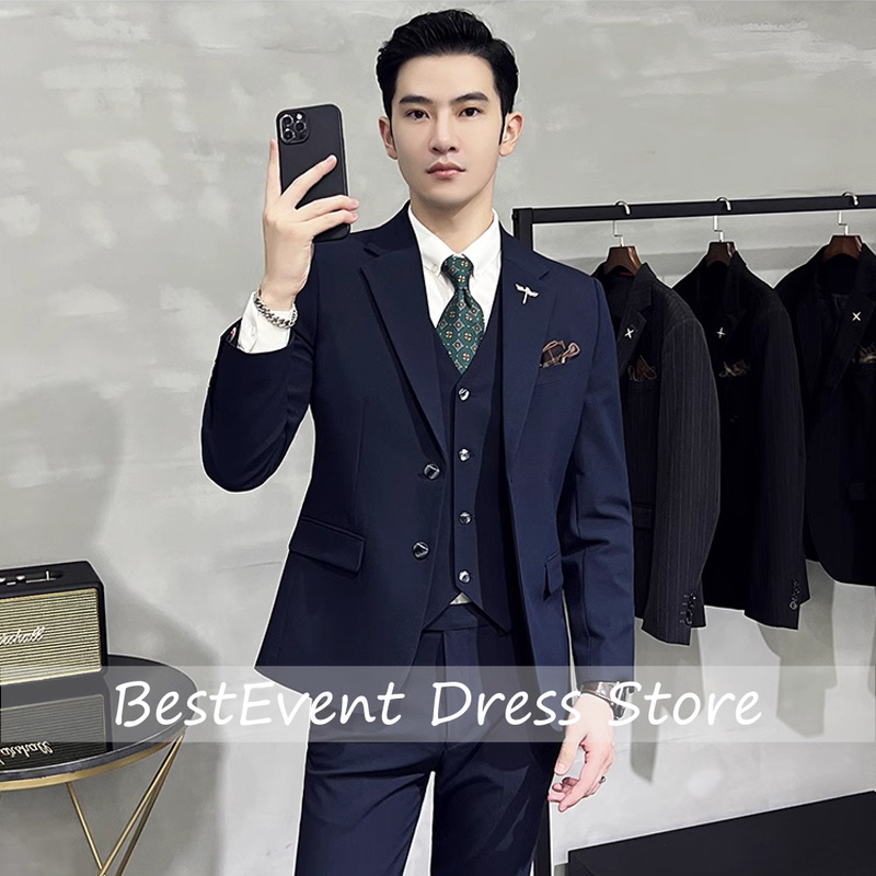 Men'S Grooming Brands - Setelan Jas Pria Warna Solid Berkualitas