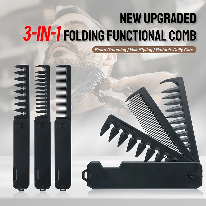 Sisir Jenggot Lipat 3-in-1 unt - Men Grooming Hygiene ulasan dan harga