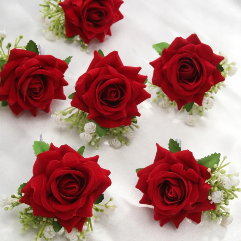 6 buah/set Boutonniere untuk p - Men'S Grooming For Wedding ulasan dan harga