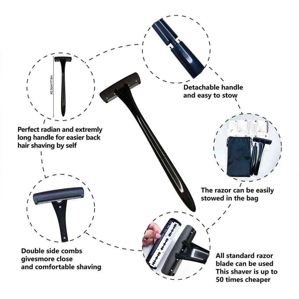 Pencukur Punggung Gagang Panja - Men'S Grooming Hair Removal ulasan dan harga